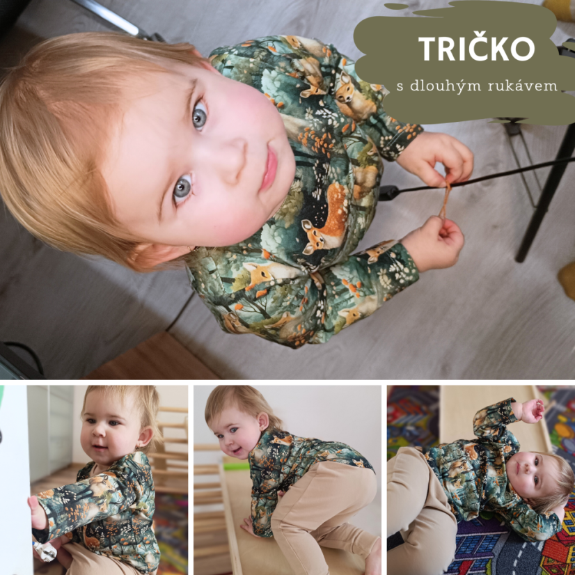 Tričko s dlouhým rukávem - Velikost: 56