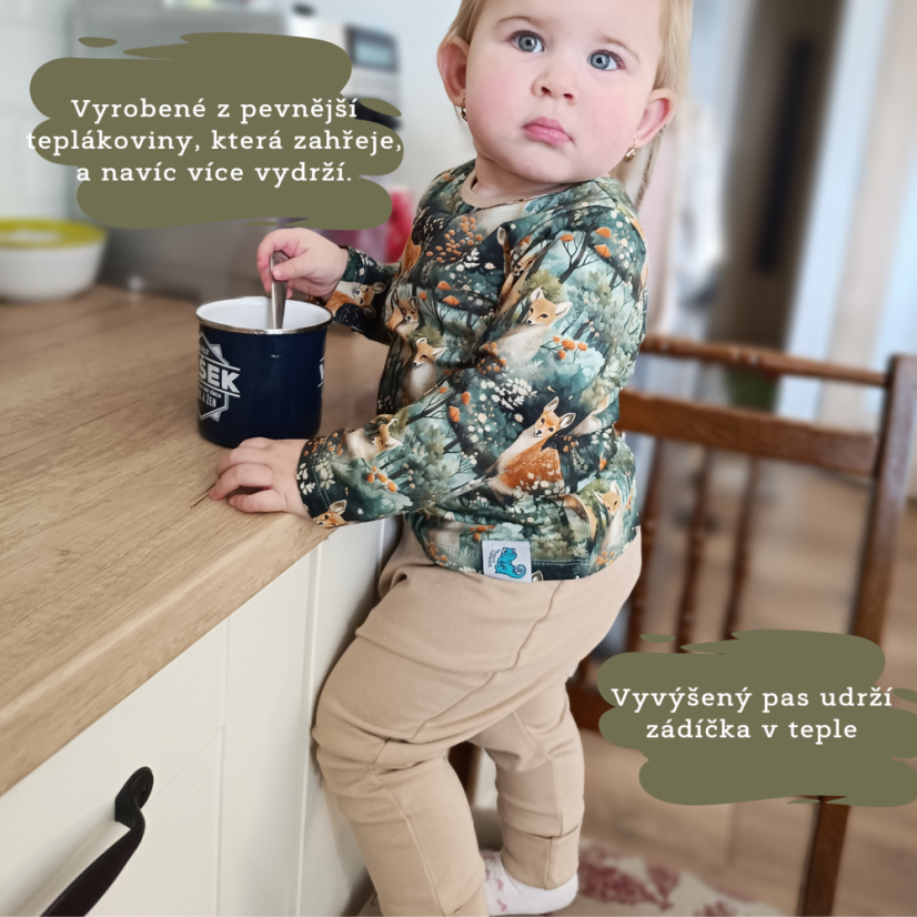 Polodupačky mocca - Velikost: 86